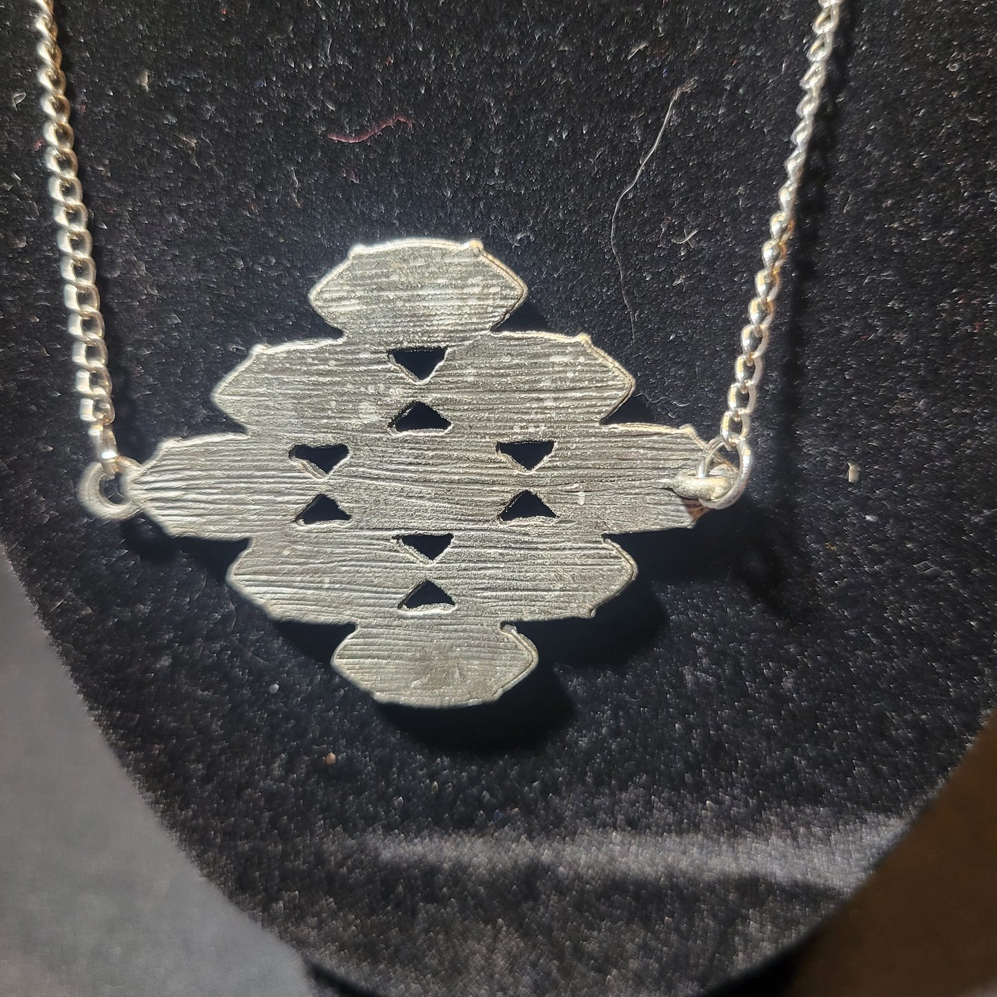 Blue Diamond Pendant Necklace