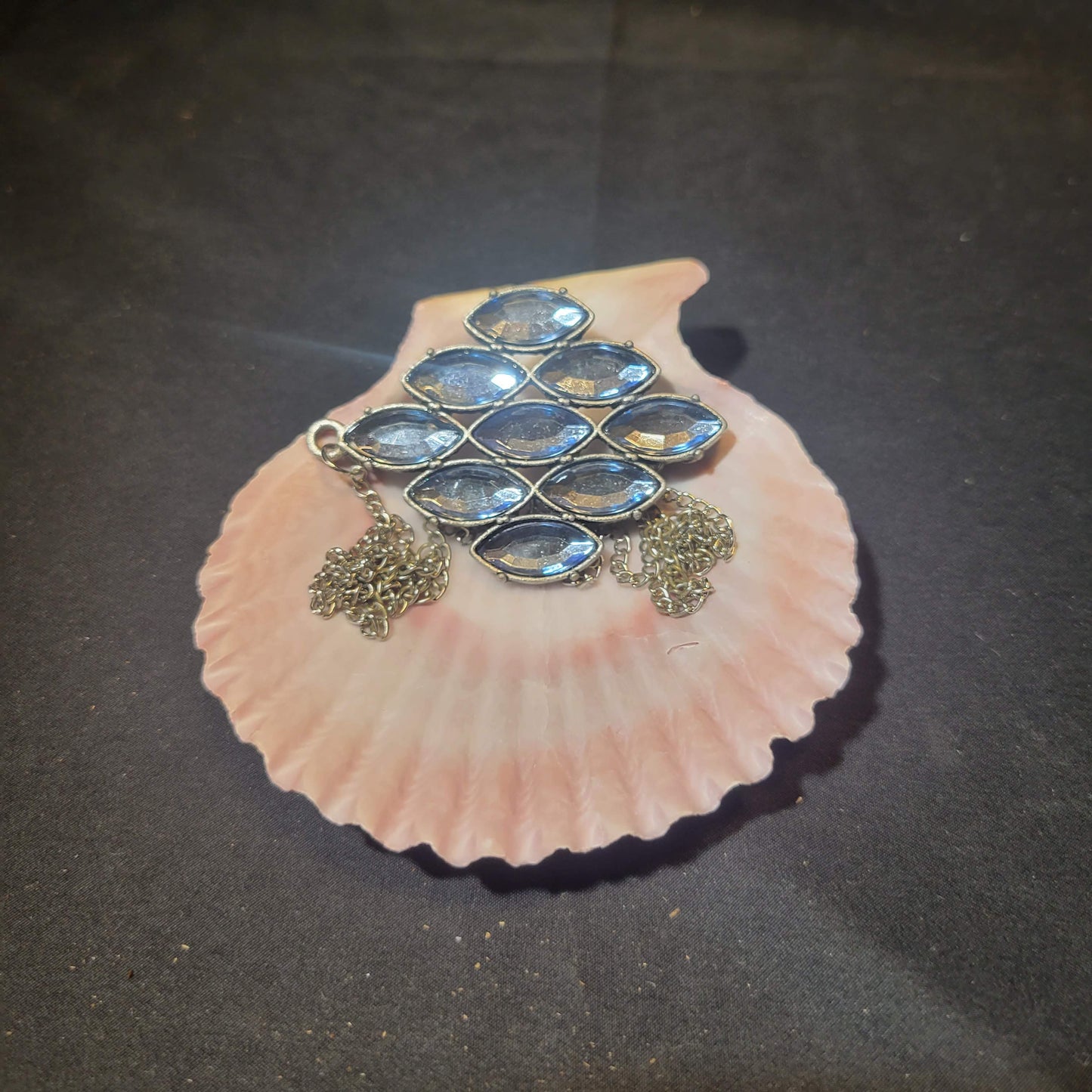 Blue Diamond Pendant Necklace