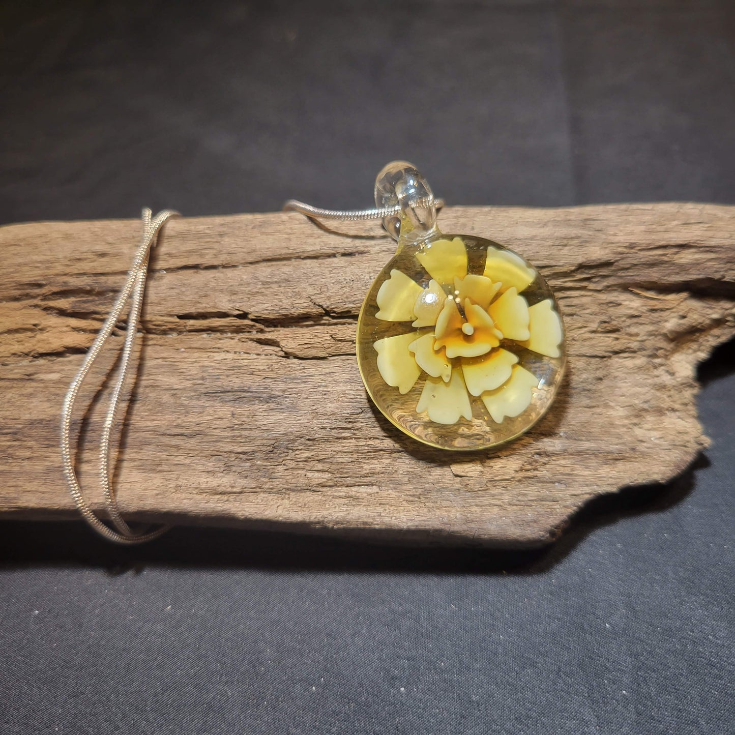 Yellow Flower Necklace