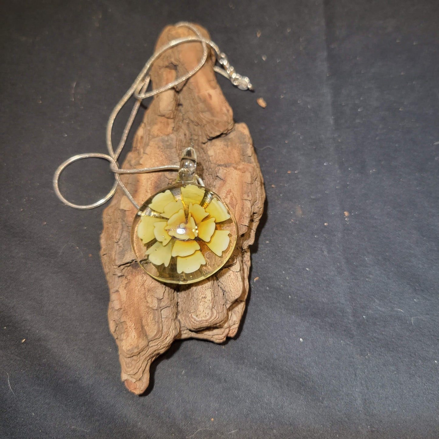 Yellow Flower Necklace