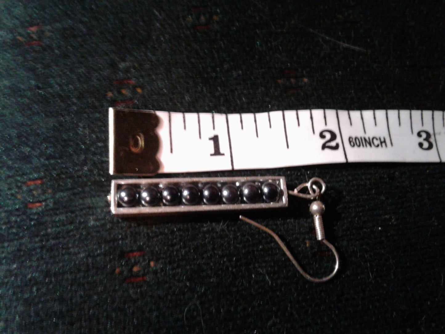 Charcoal Dangle Earrings