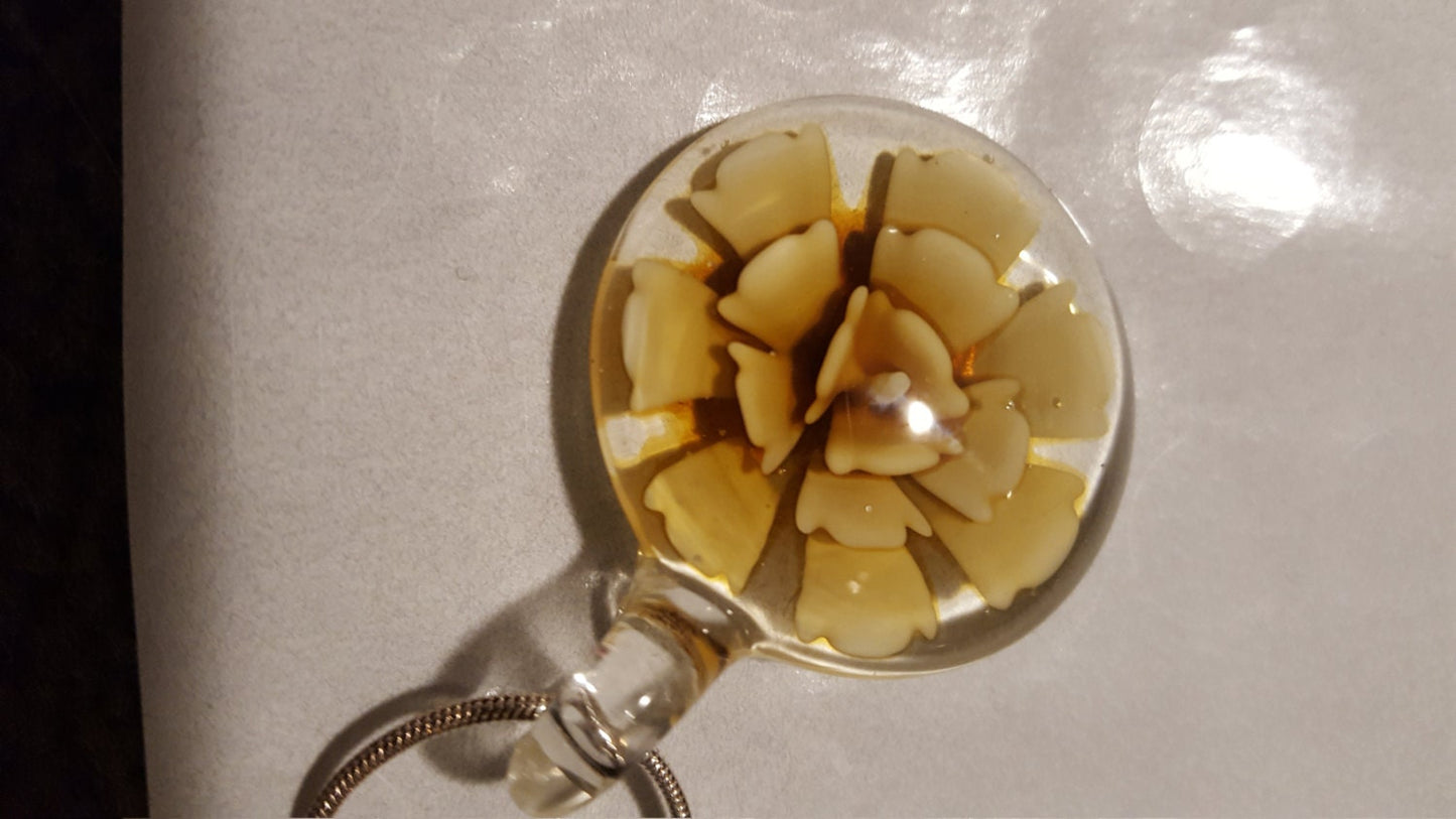 Yellow Flower Necklace