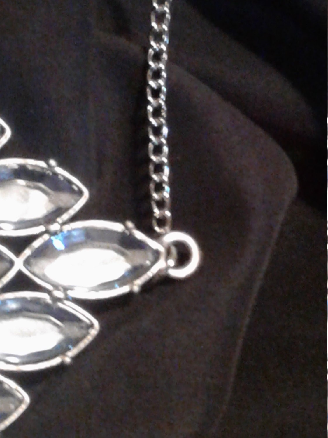 Blue Diamond Pendant Necklace