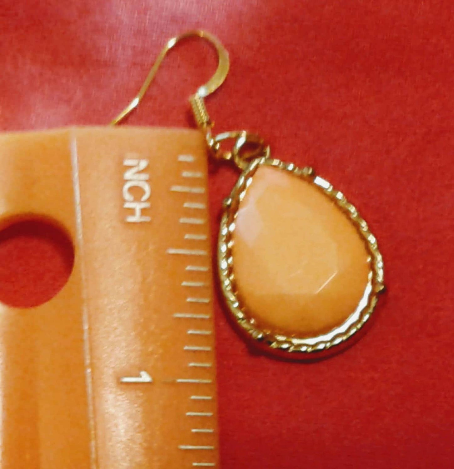 Tangerine Teardrop Earrings
