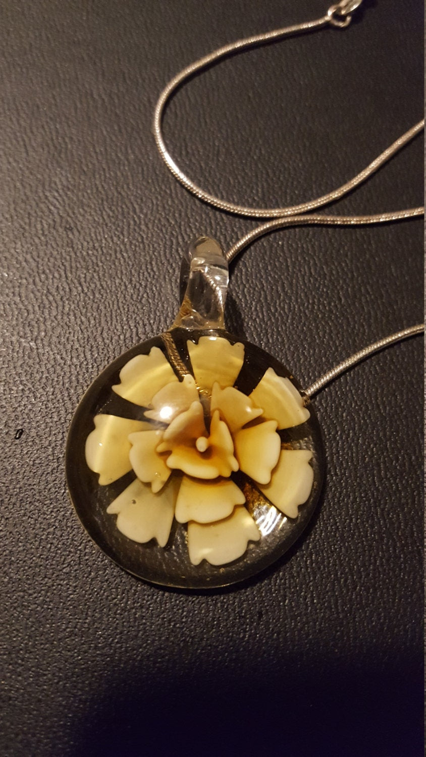 Yellow Flower Necklace