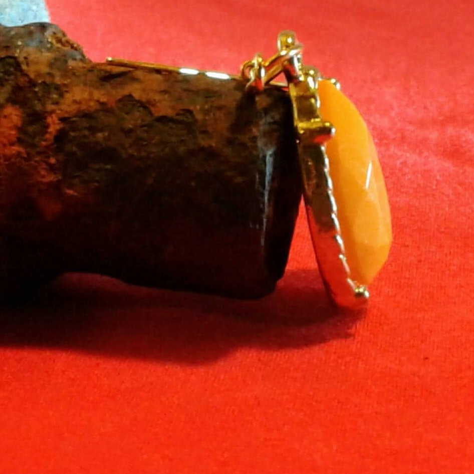 Tangerine Teardrop Earrings