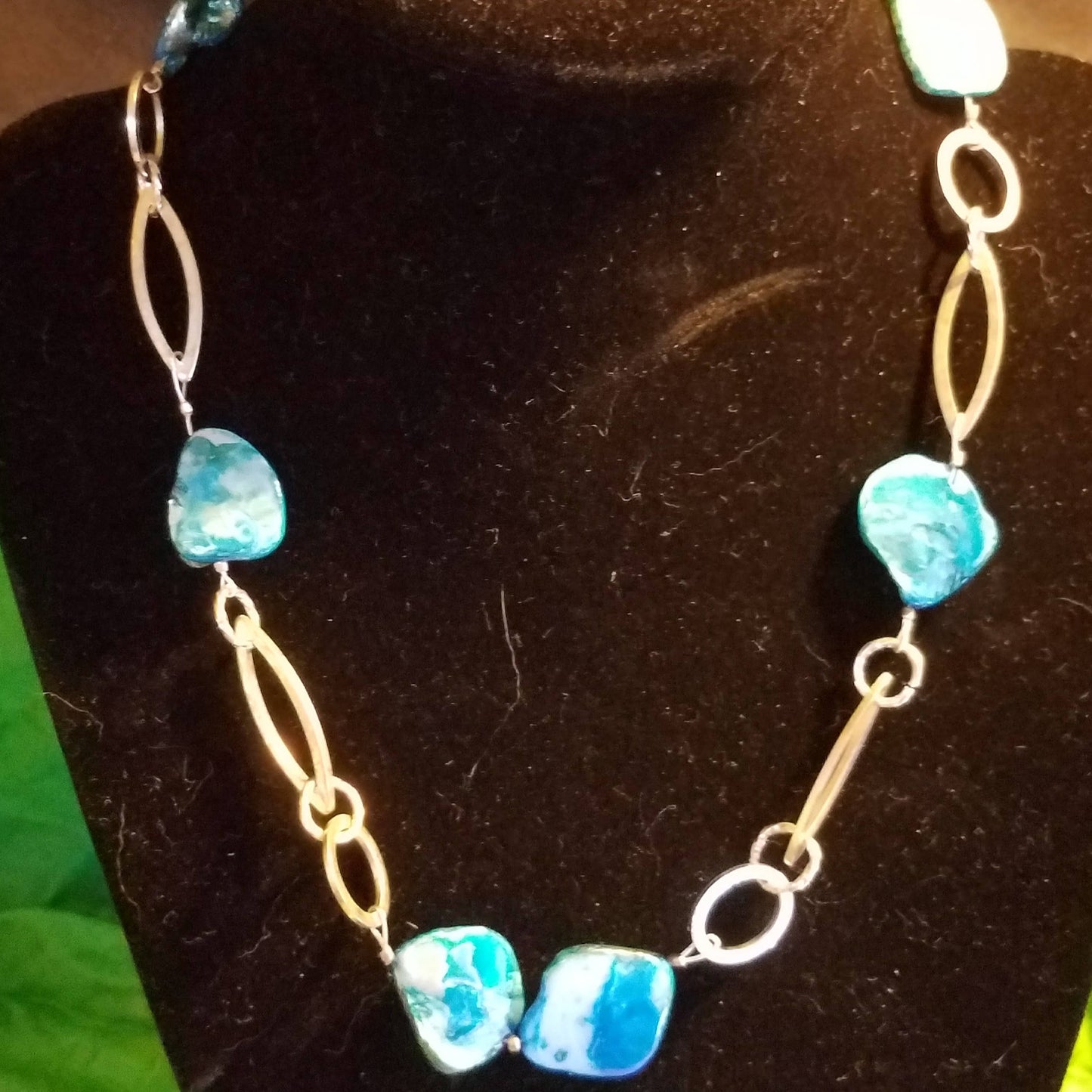Aqua Chain Necklace