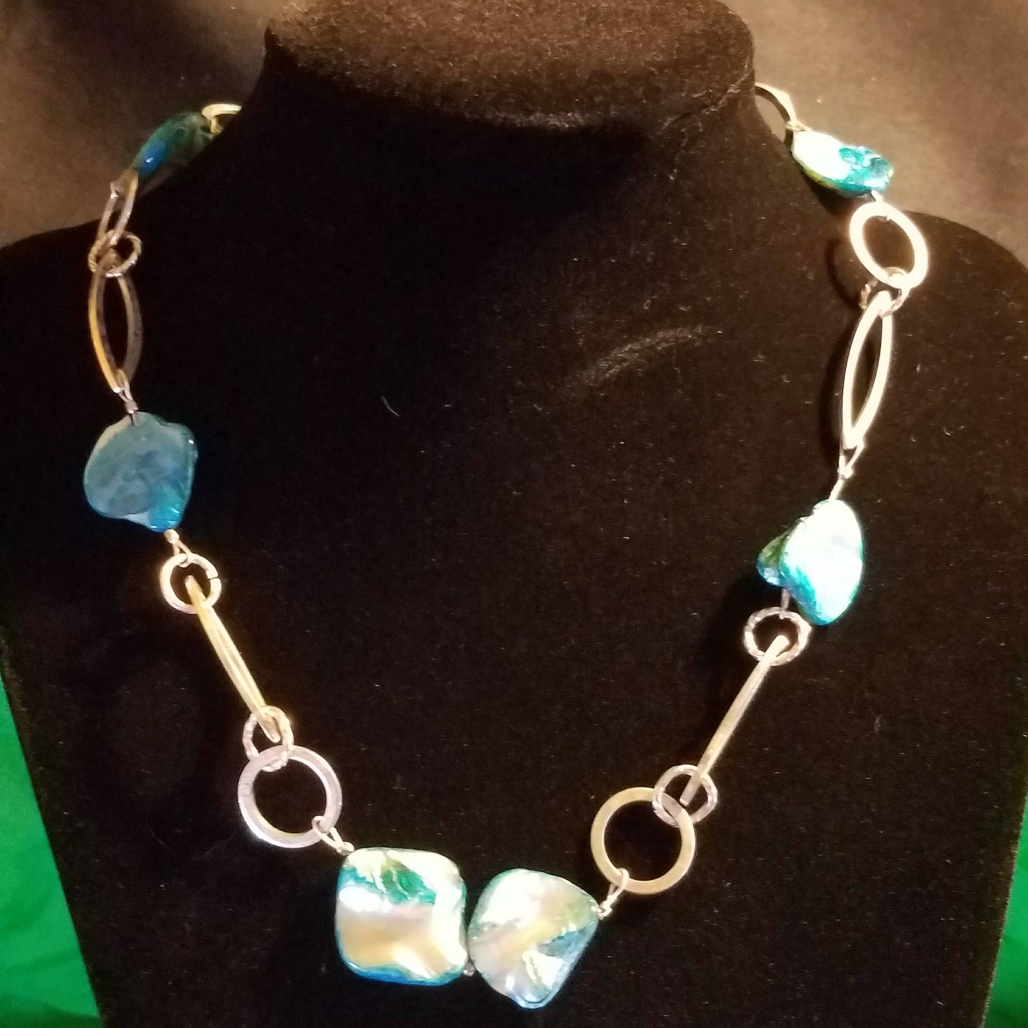 Aqua Chain Necklace
