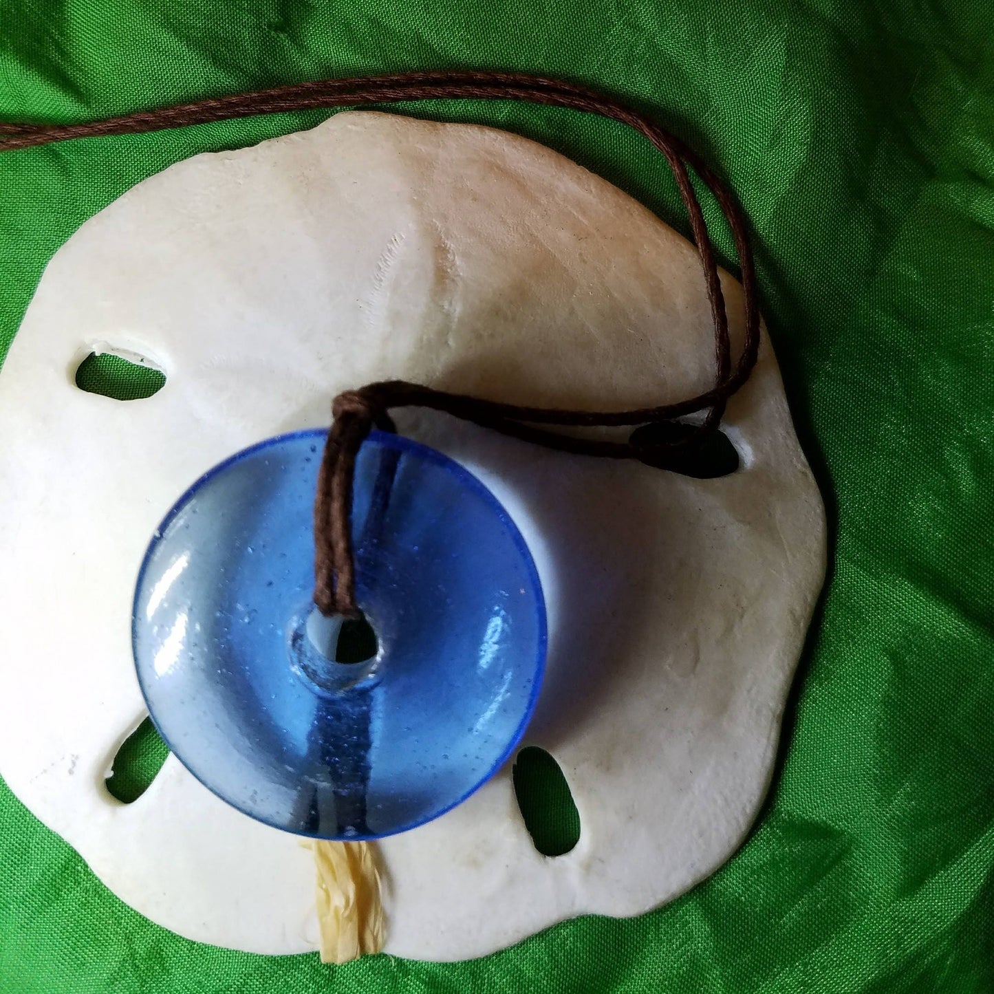 Blue Doughnut Necklaces