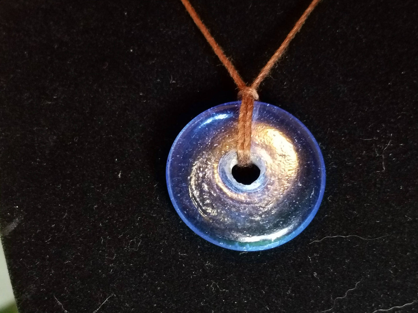 Blue Doughnut Necklaces