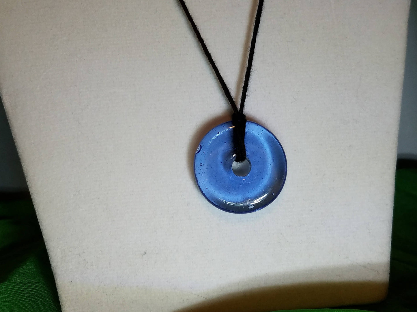 Blue Doughnut Necklaces