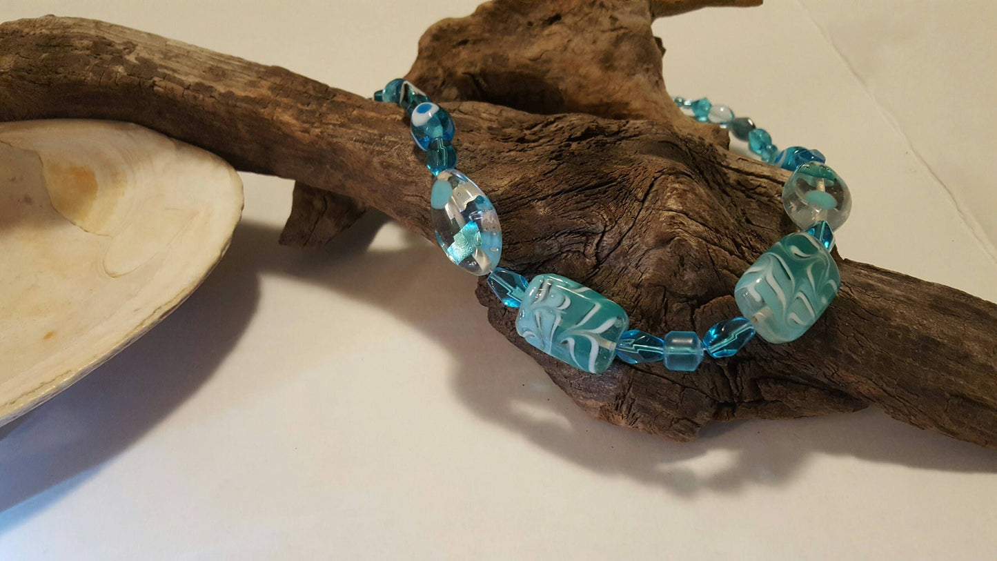 Blue Beaded Necklace