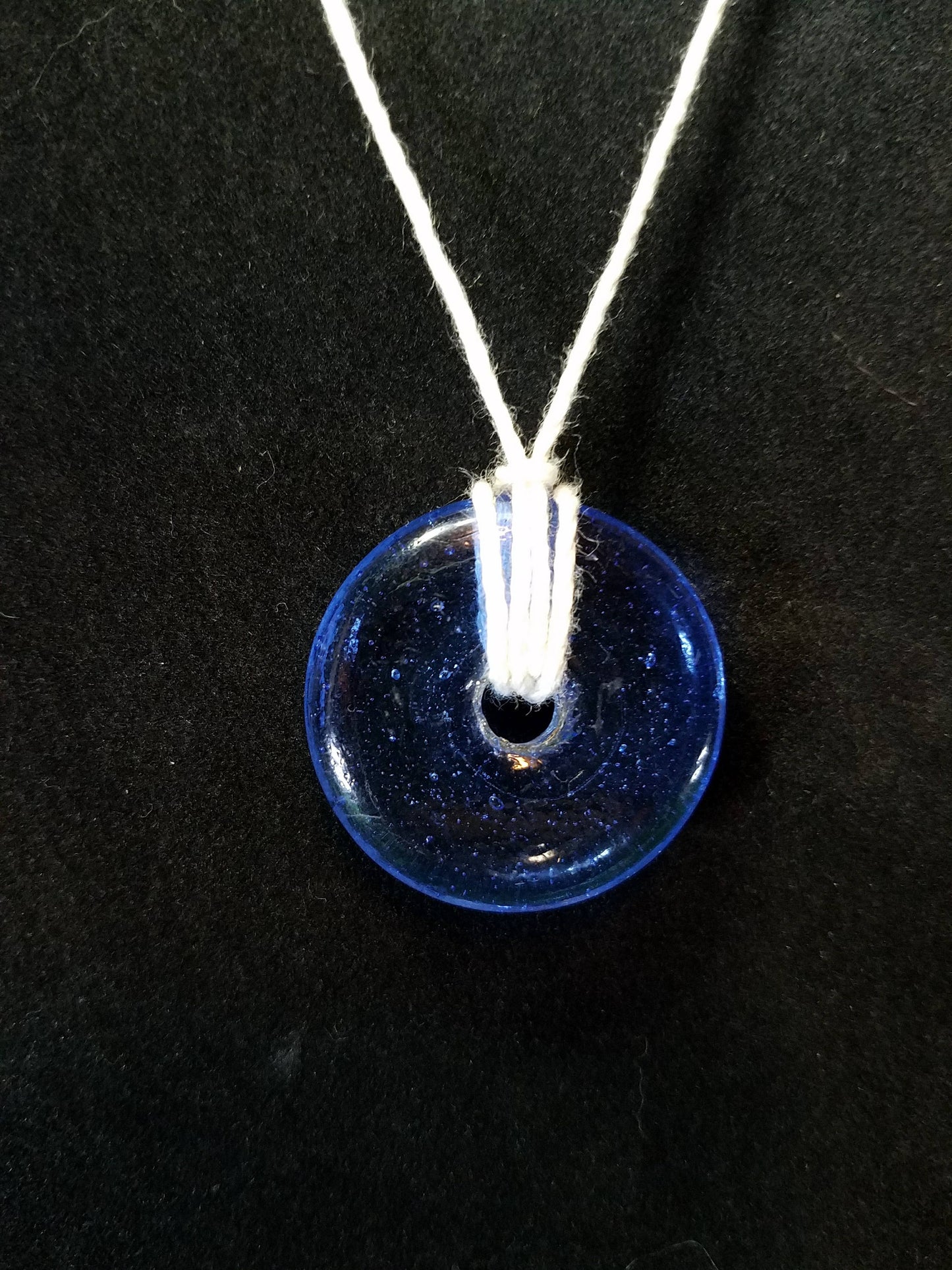 Blue Doughnut Necklaces