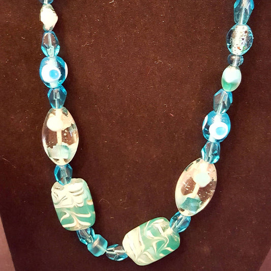 Blue Beaded Necklace