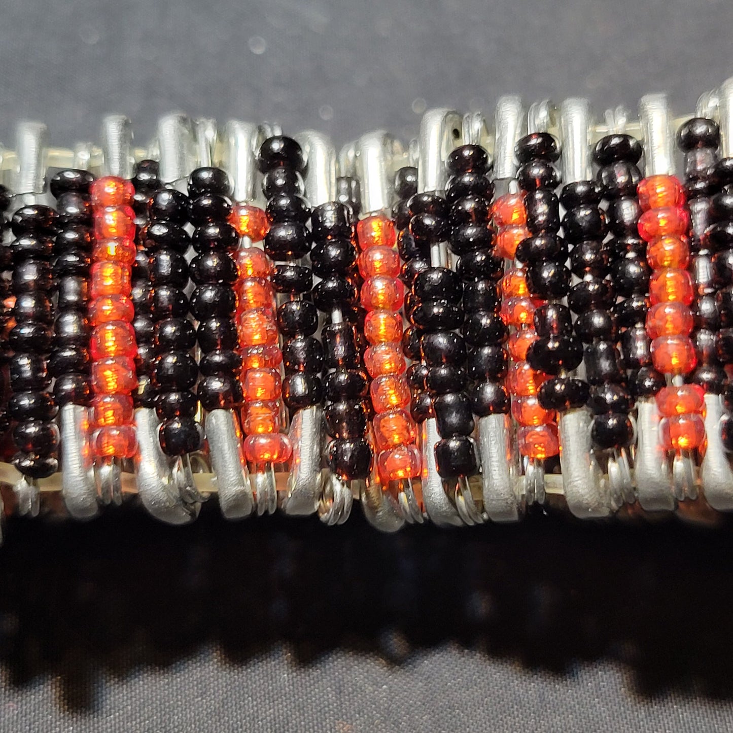 Rock n roll safety pin bracelet