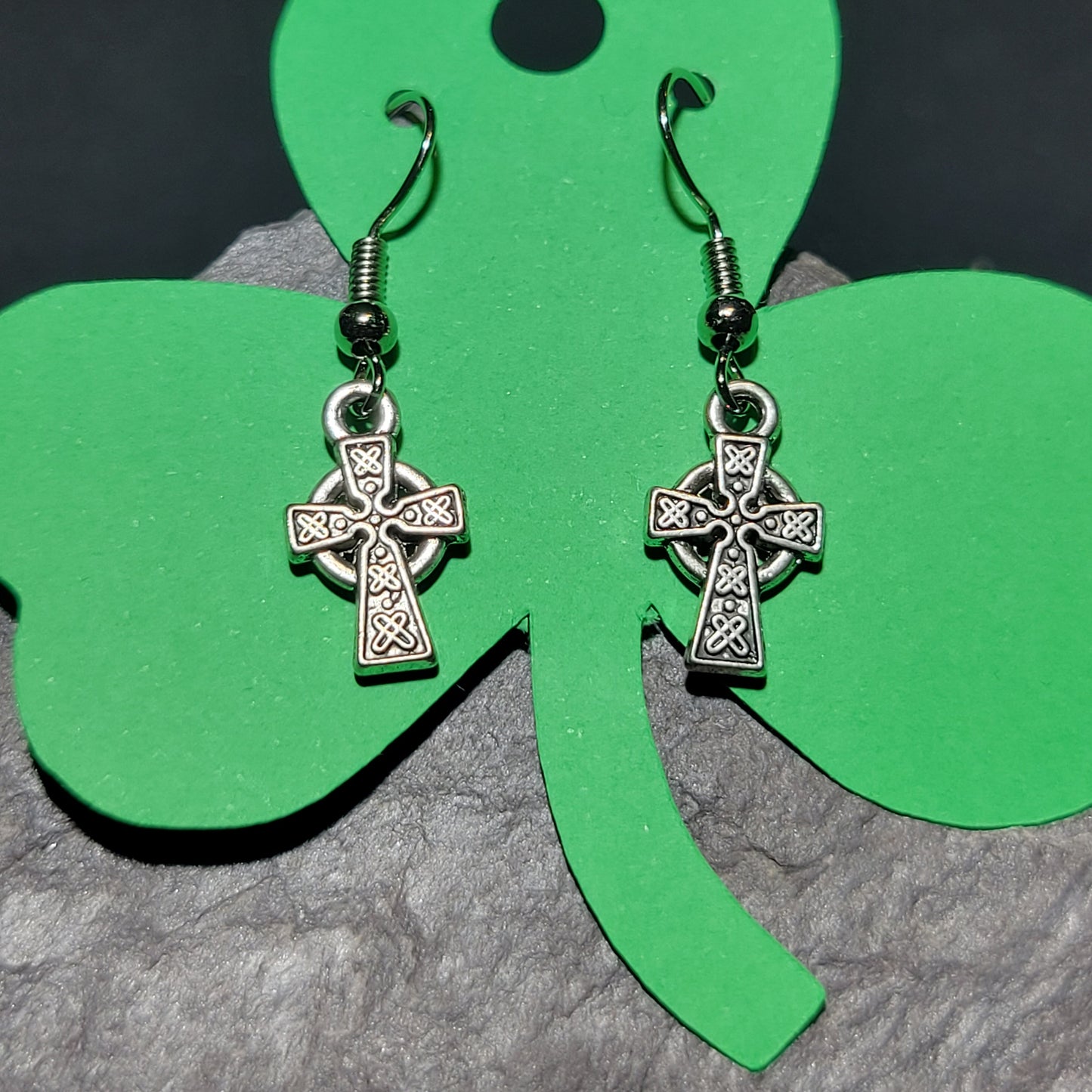 Mini Celtic Cross Earrings