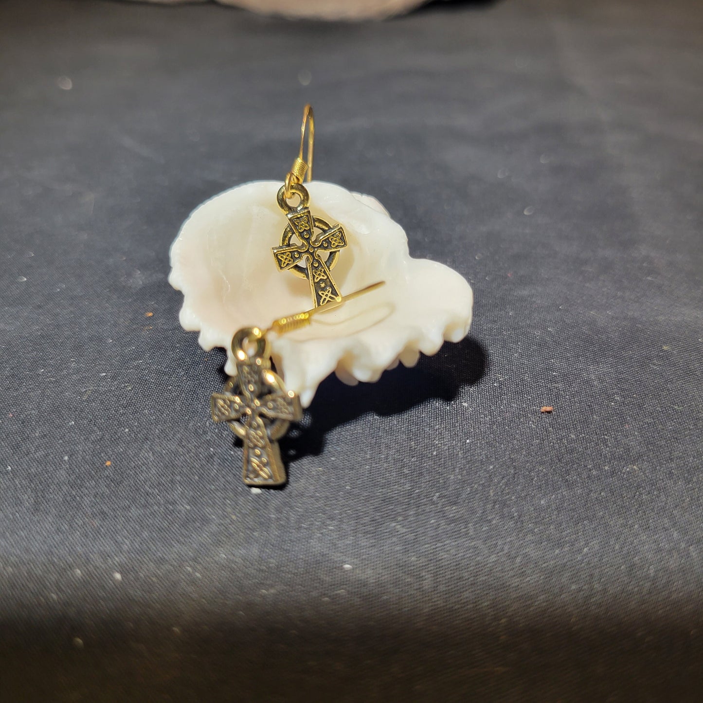 Mini Celtic Cross Earrings