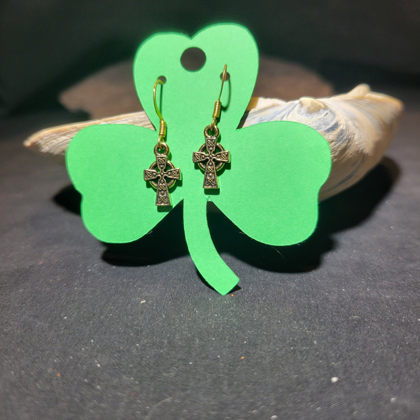 Mini Celtic Cross Earrings