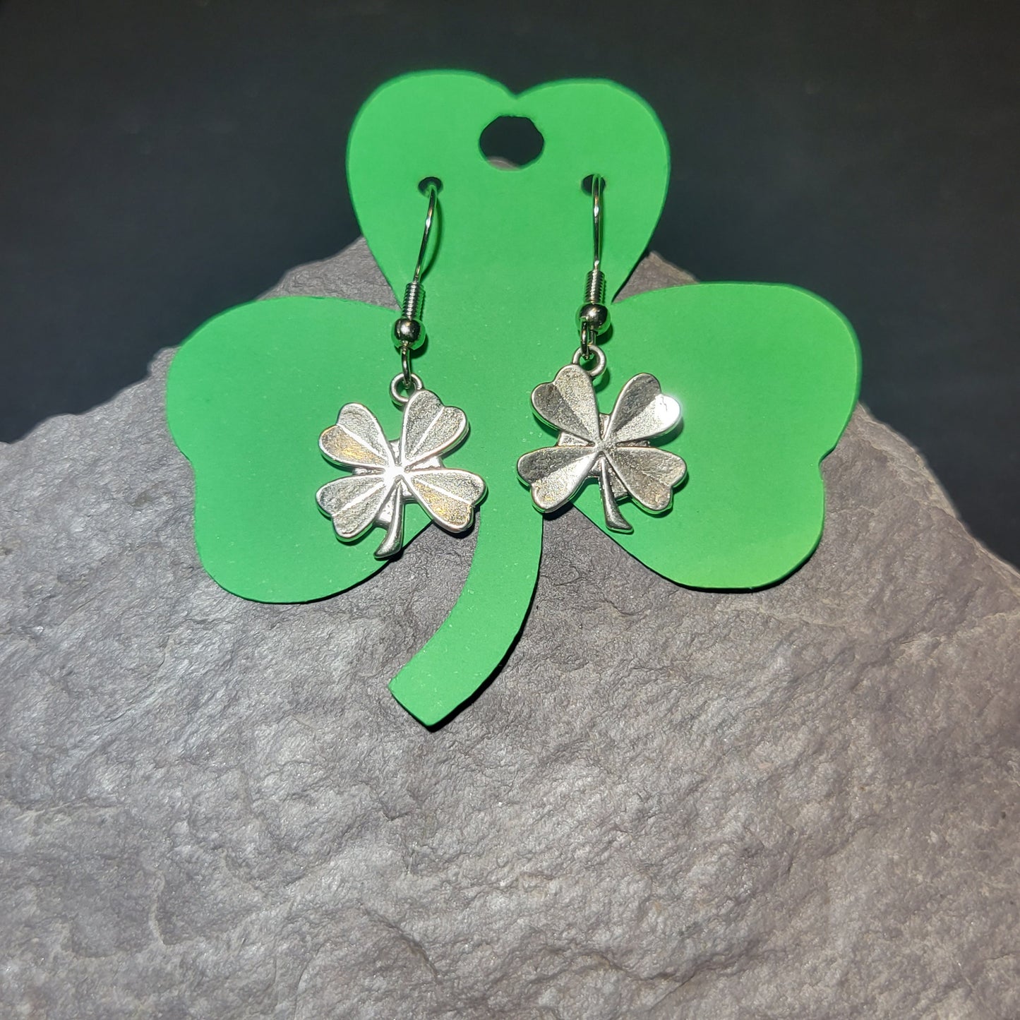 Silver Clover Earrings