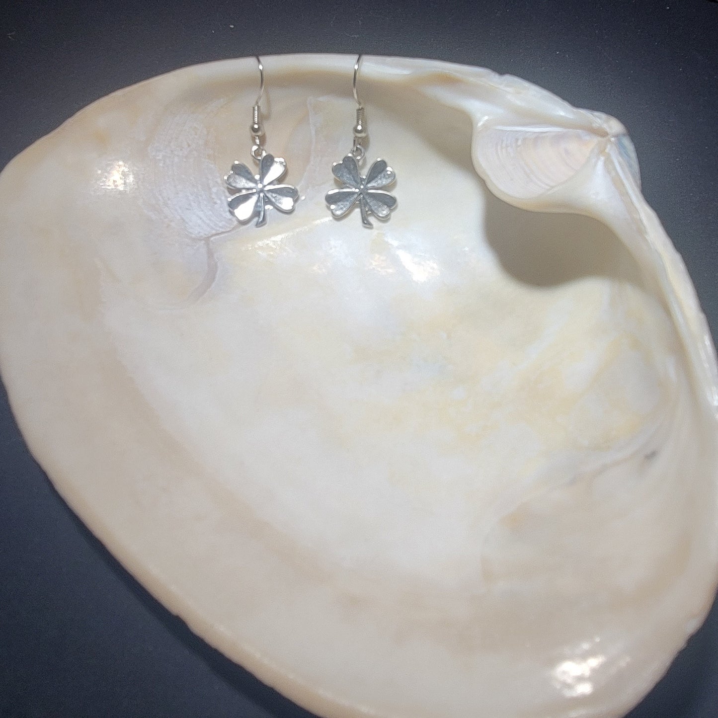 Silver Clover Earrings