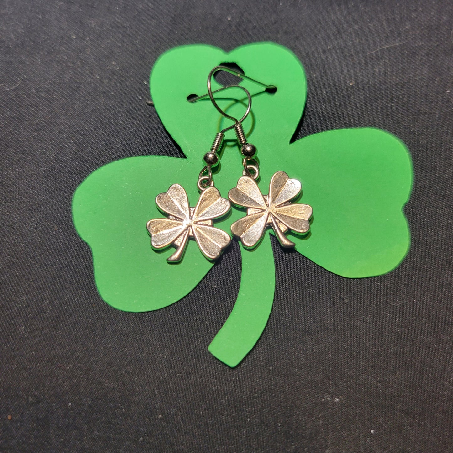 Silver Clover Earrings