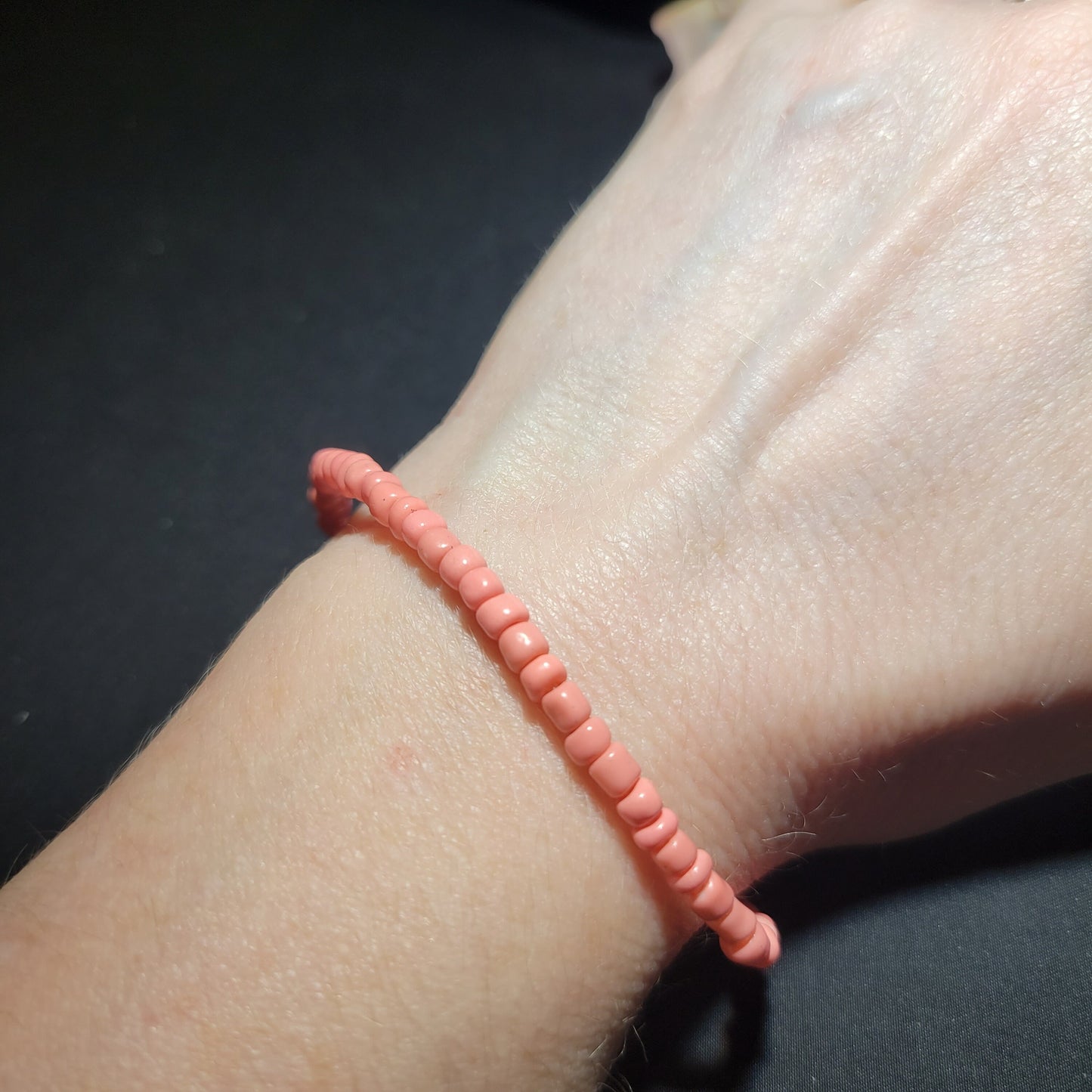 Pink Beaded Bracelet