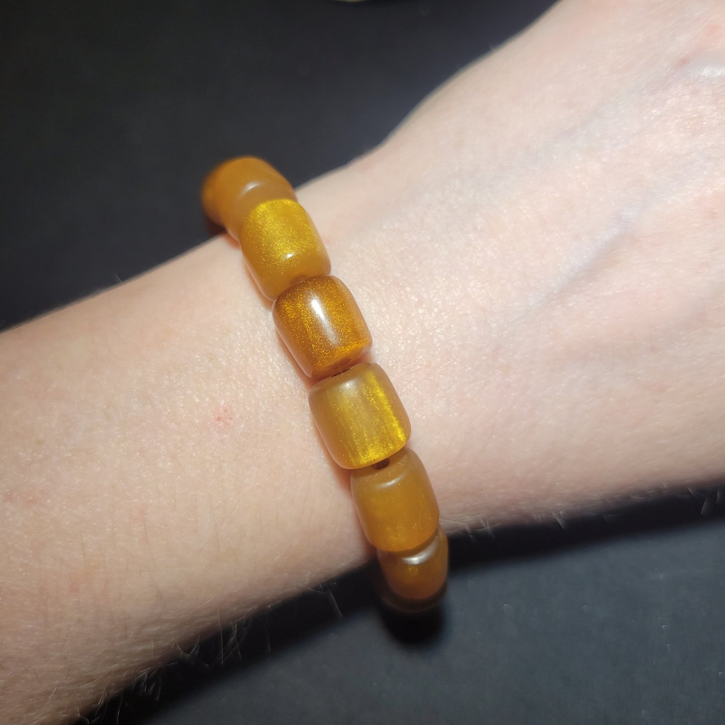 Yellow Beaded Bracelet