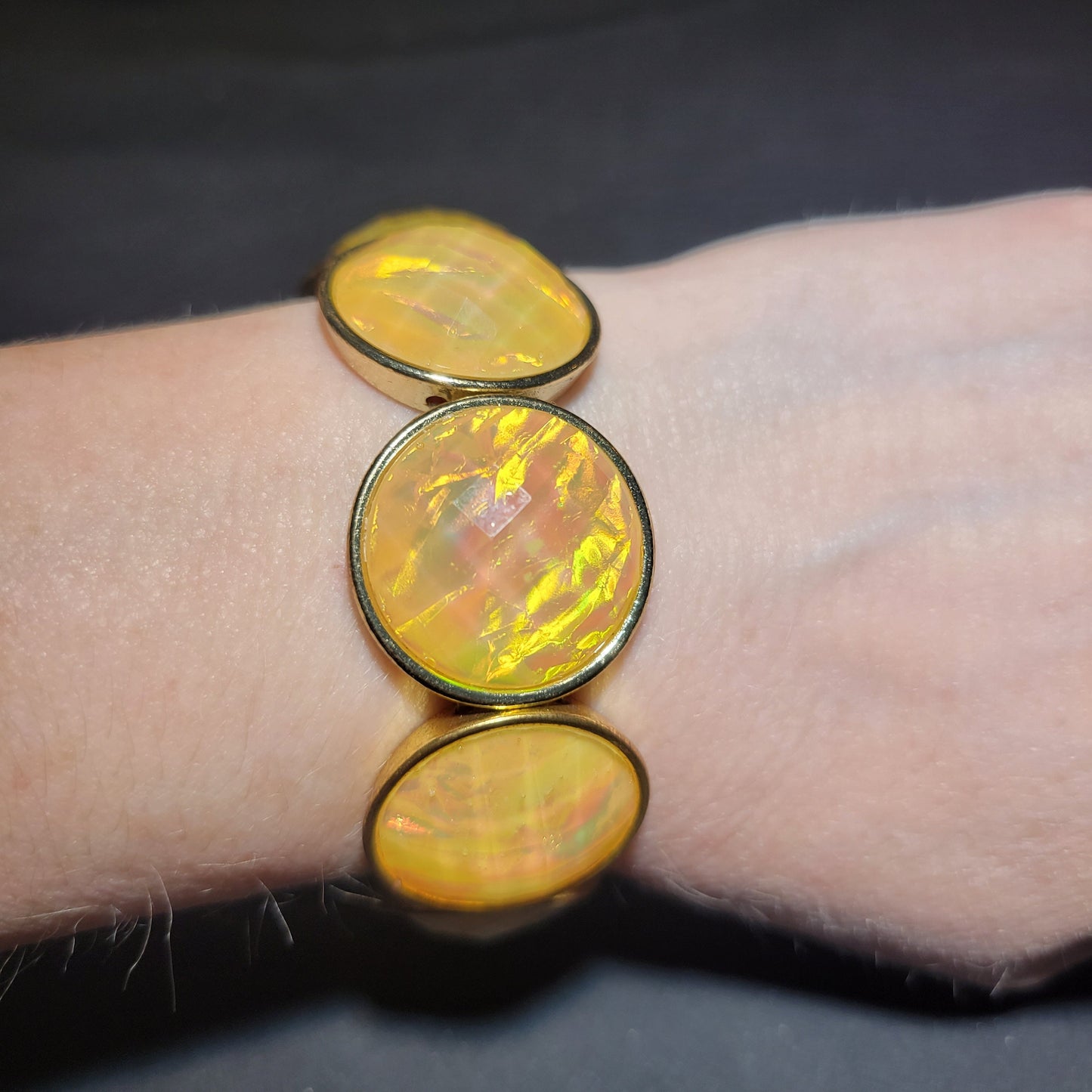 Iridescent Beaded Bracelet