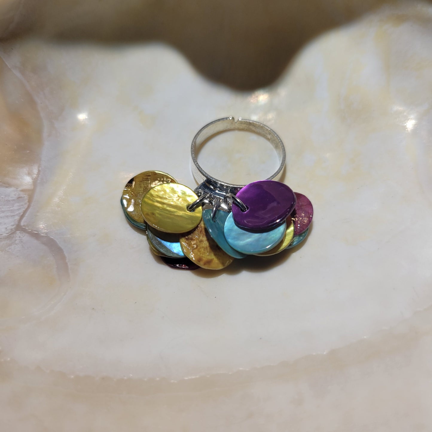 Shell Disc Ring