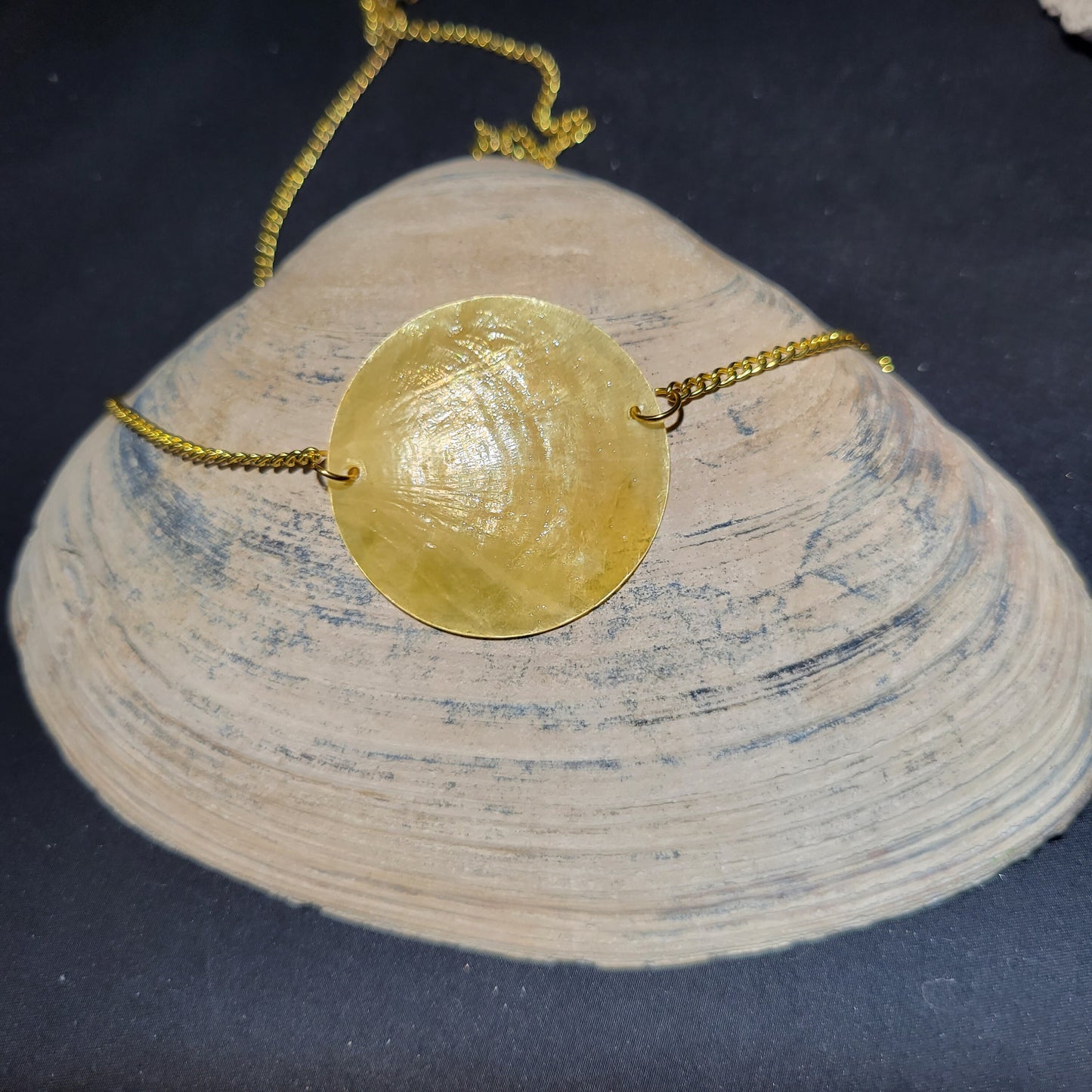Yellow Shell Necklace