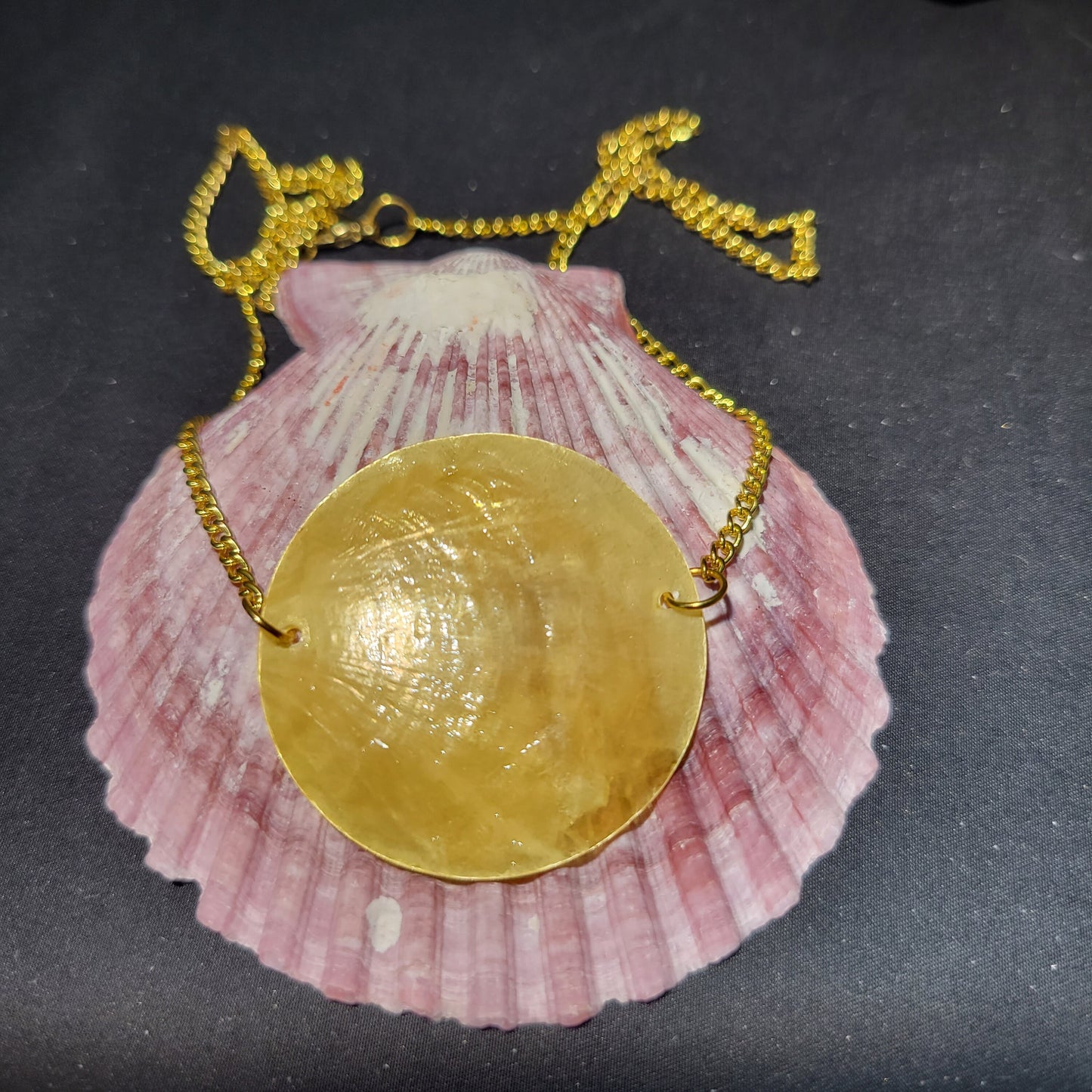 Yellow Shell Necklace