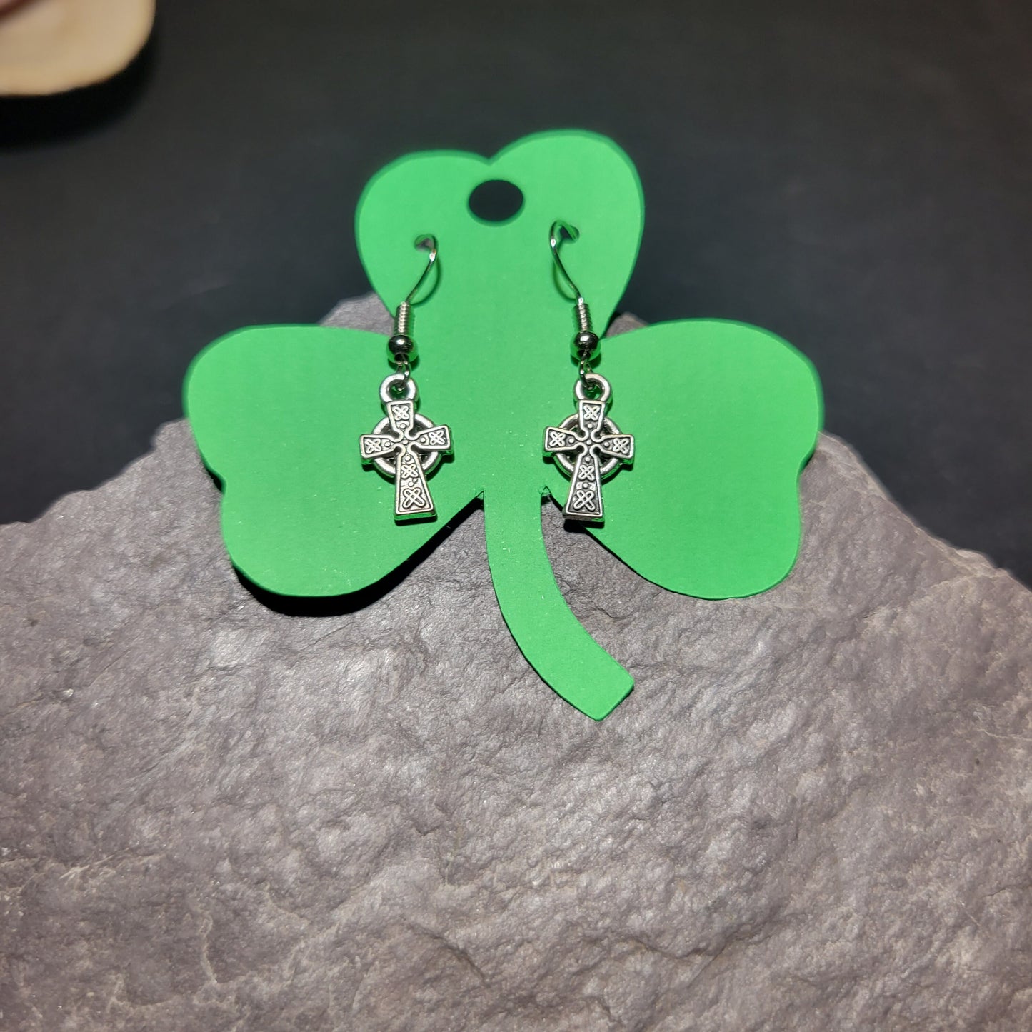Mini Celtic Cross Earrings