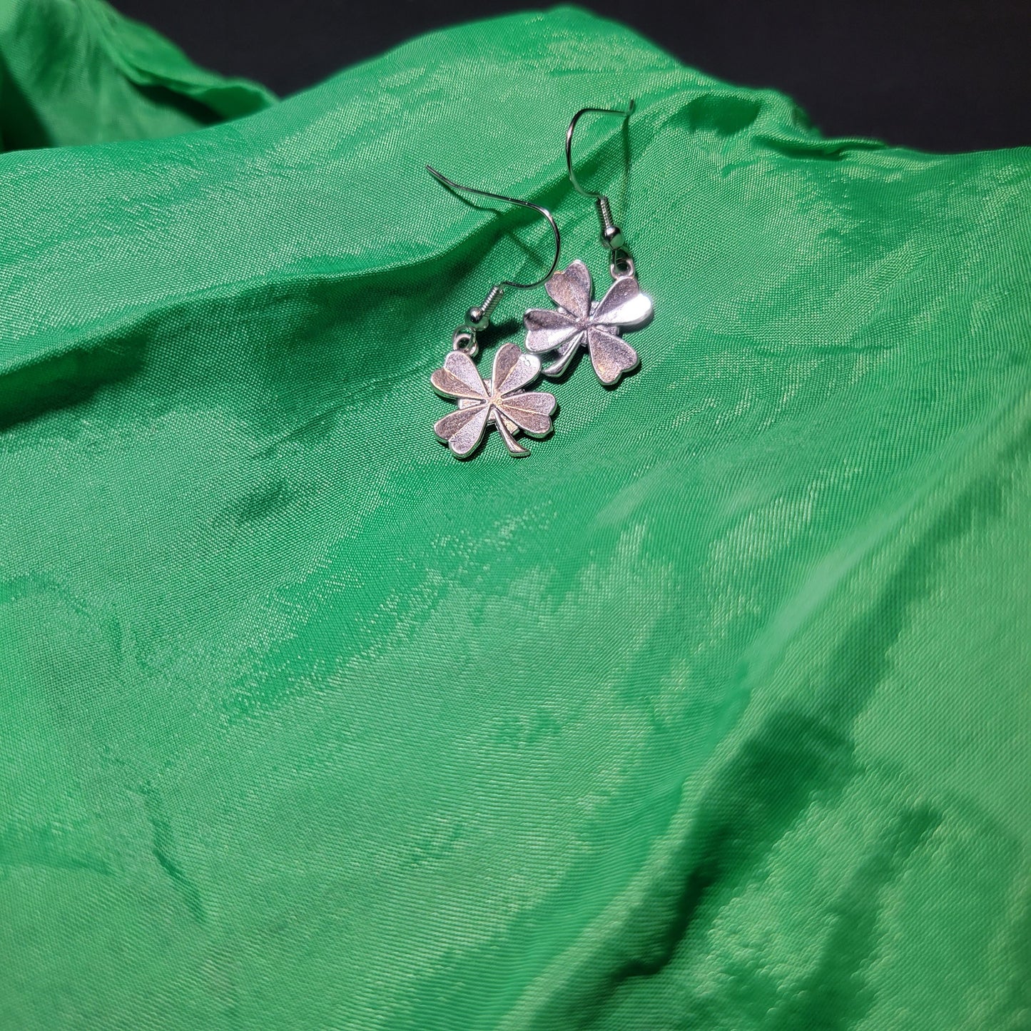 Silver Clover Earrings