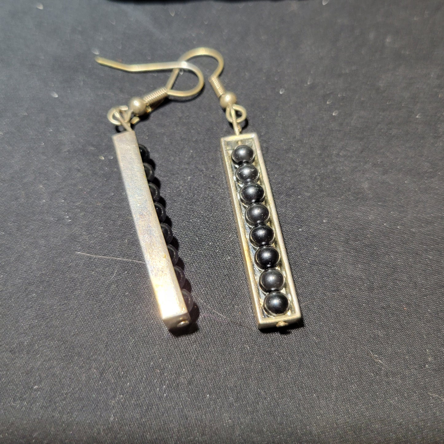 Charcoal Dangle Earrings