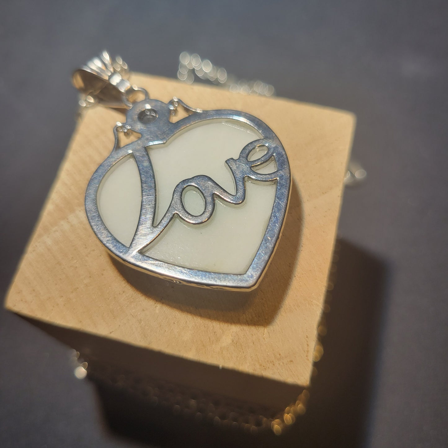 Howlite Love necklace