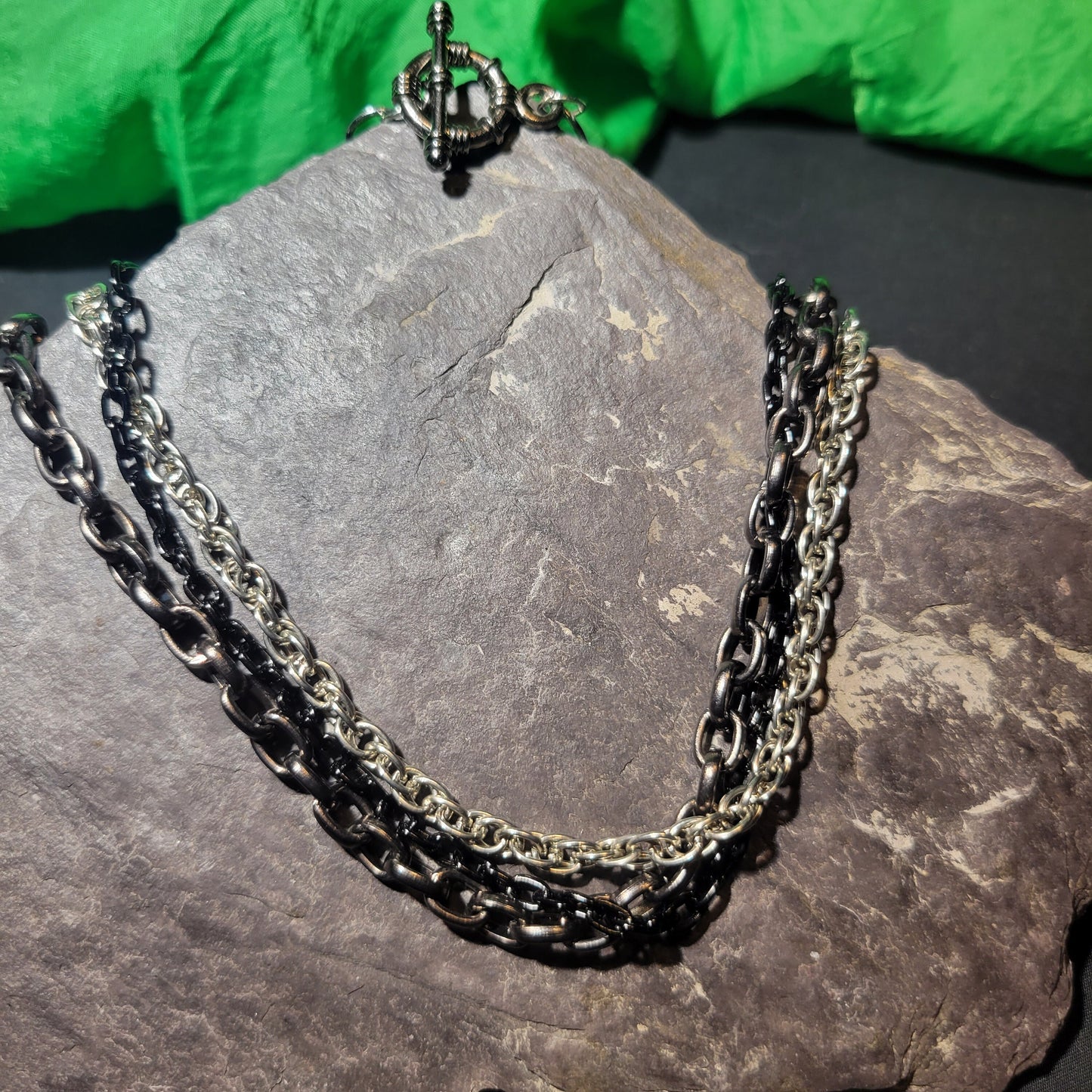 Triple chain necklace