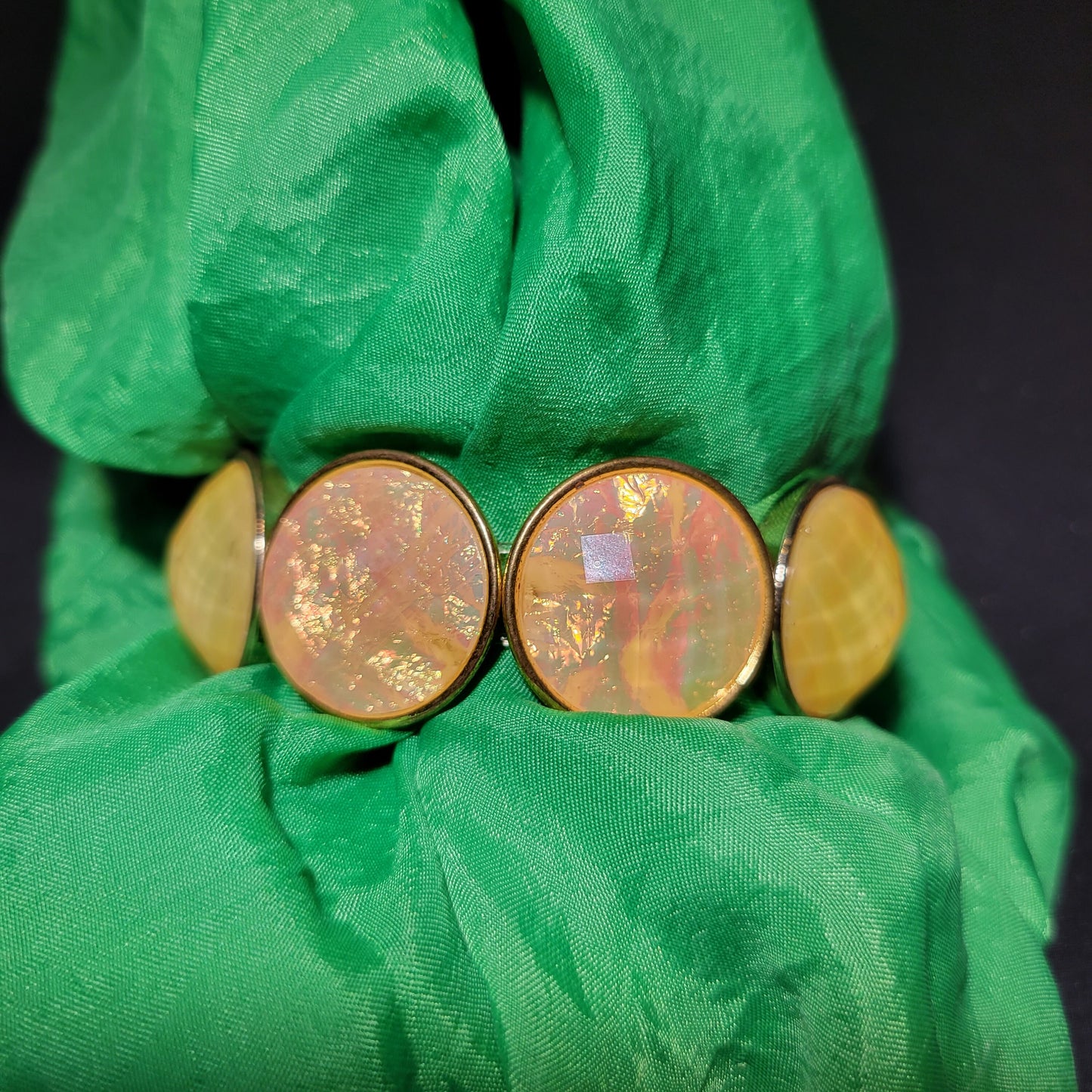 Iridescent Beaded Bracelet