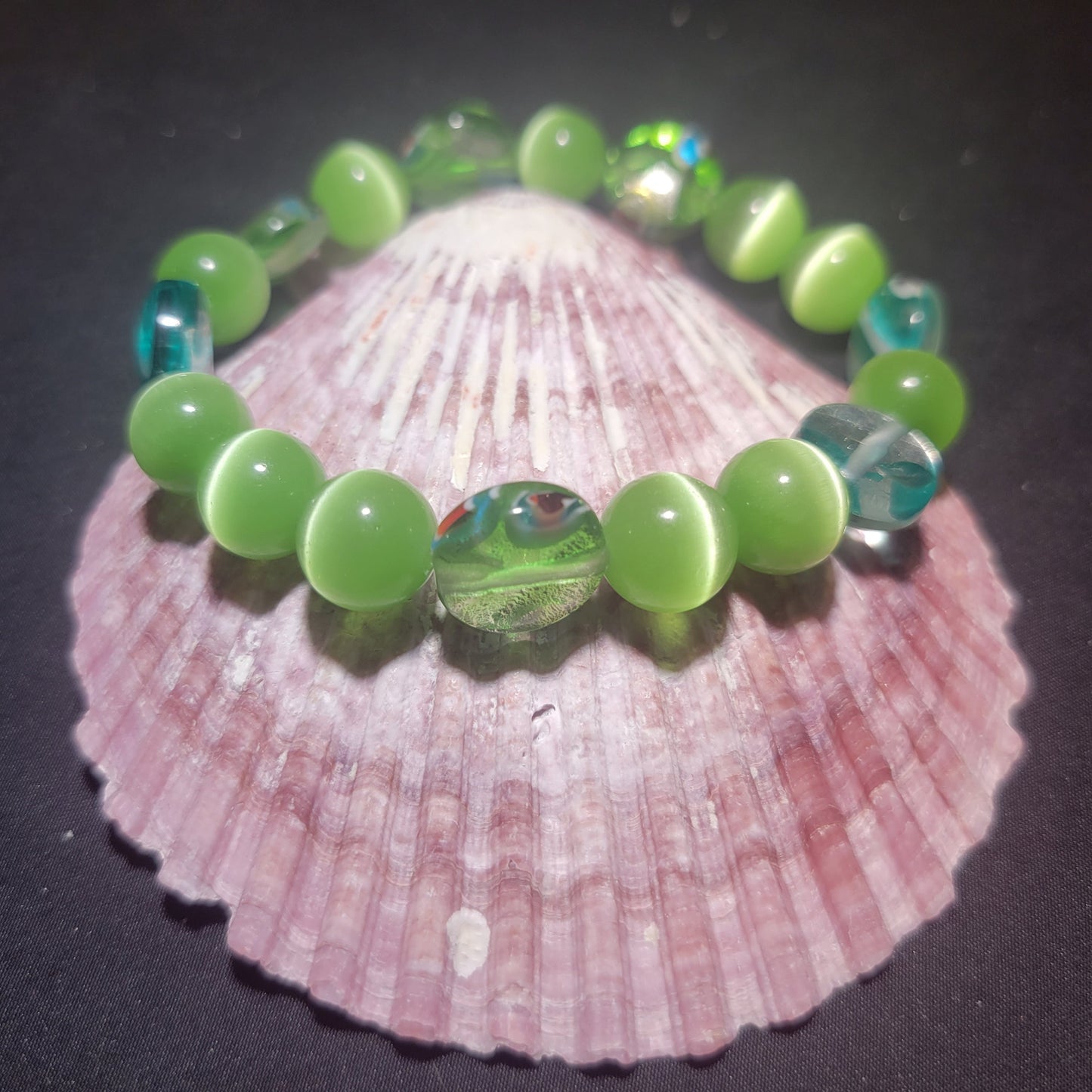 Green Beaded Bracelet