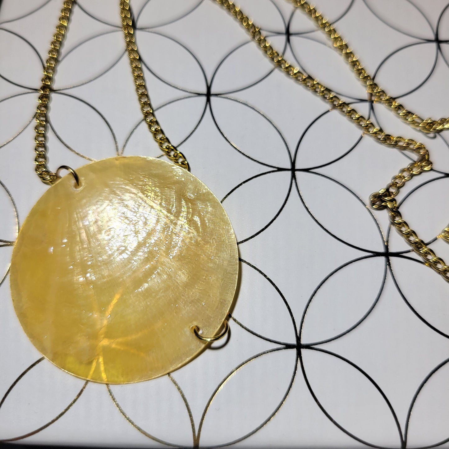 Yellow Shell Necklace