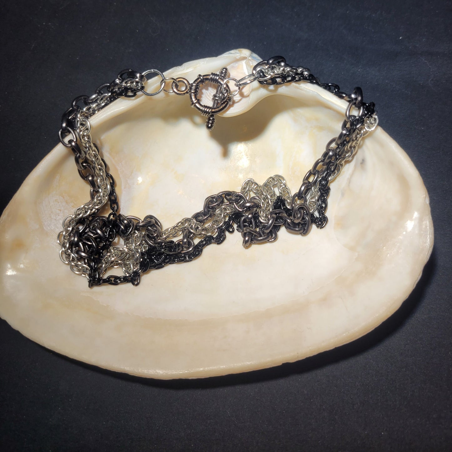 Triple chain necklace