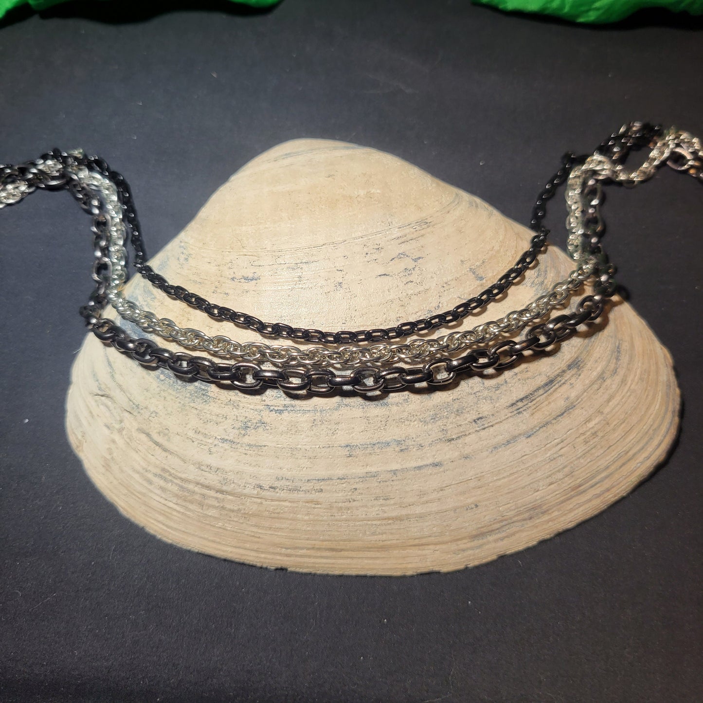 Triple chain necklace