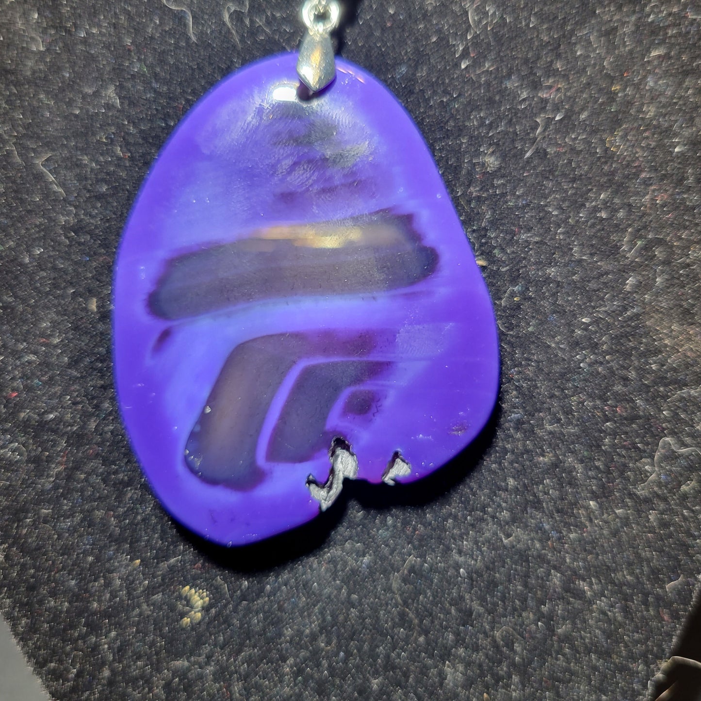 Agate pendant necklace