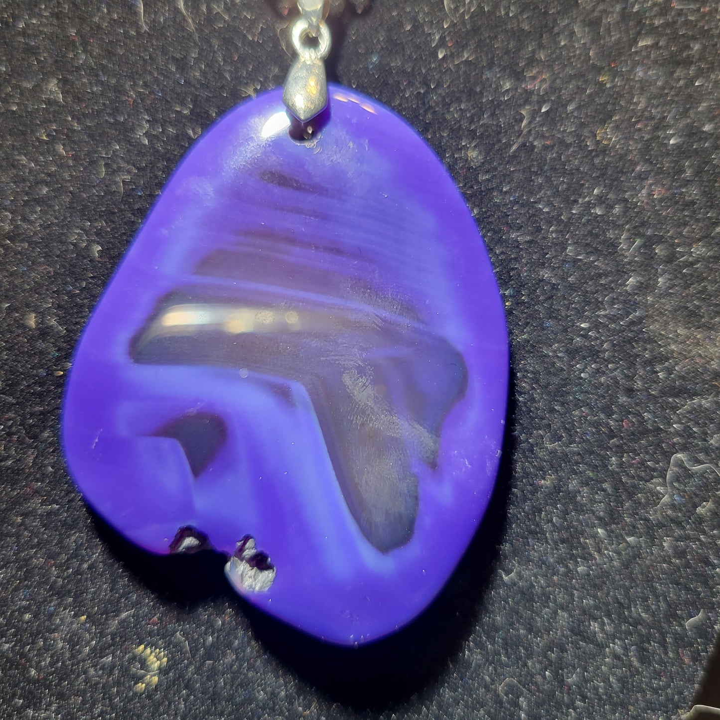 Agate pendant necklace