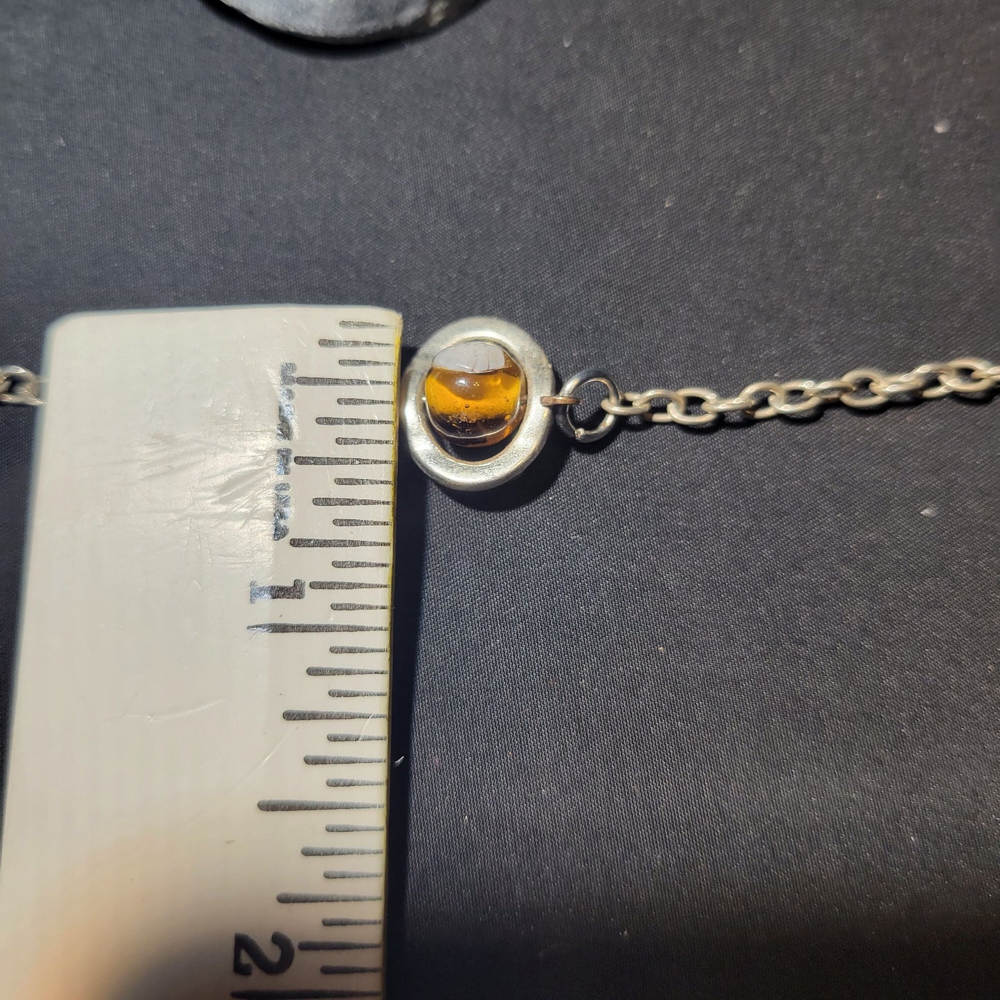 Brown Bead Charm Bracelet