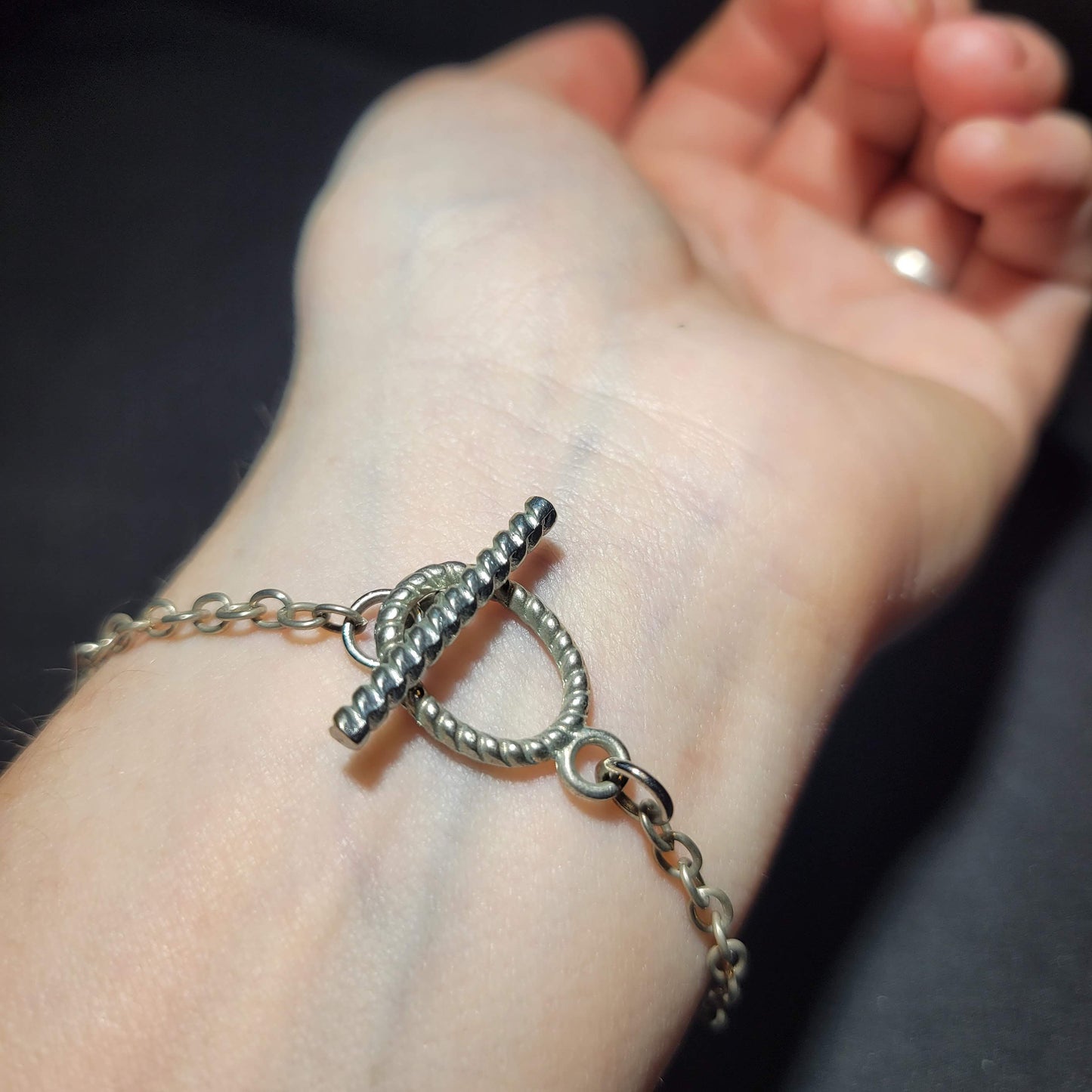 Brown Bead Charm Bracelet