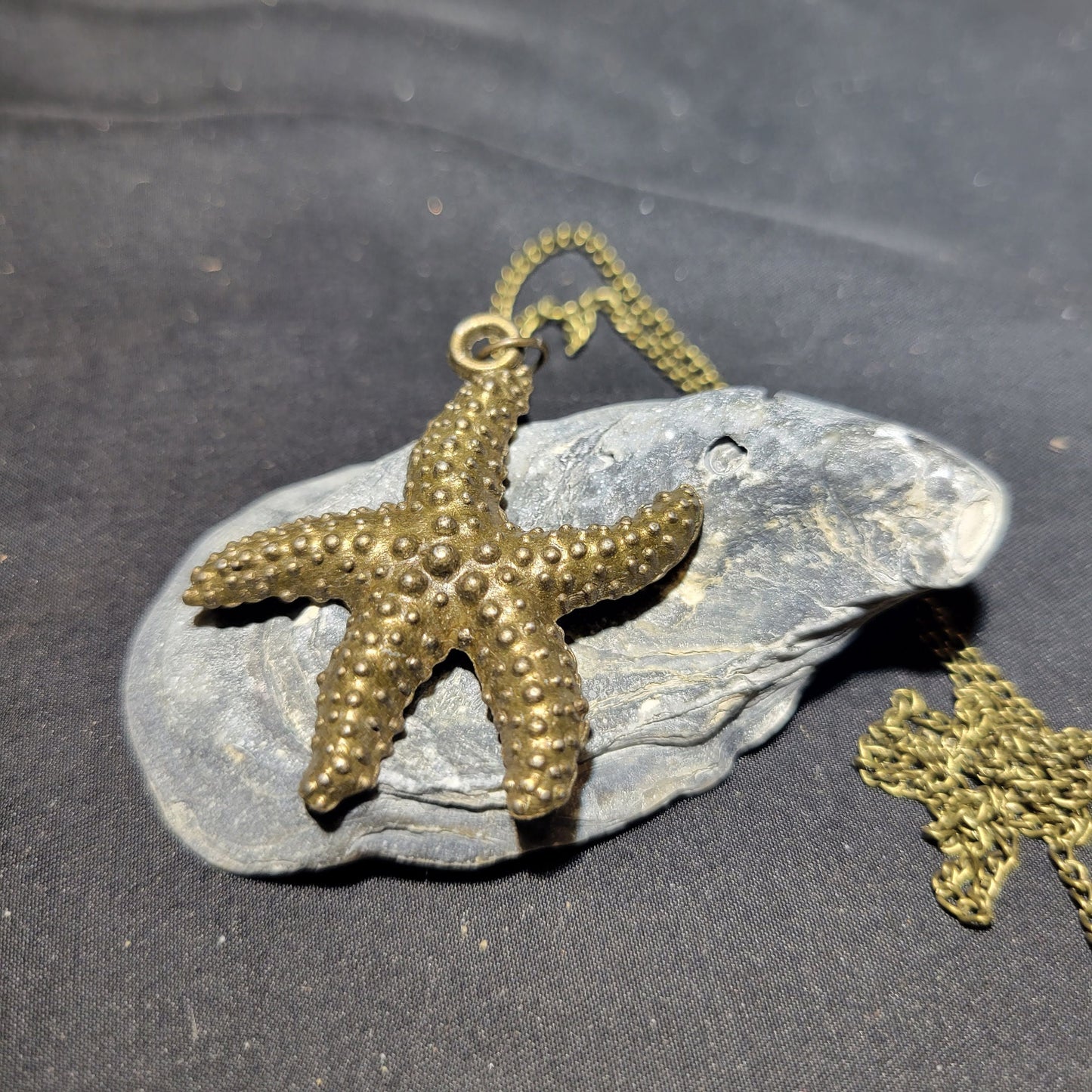 Bronze Starfish Pendant Necklace