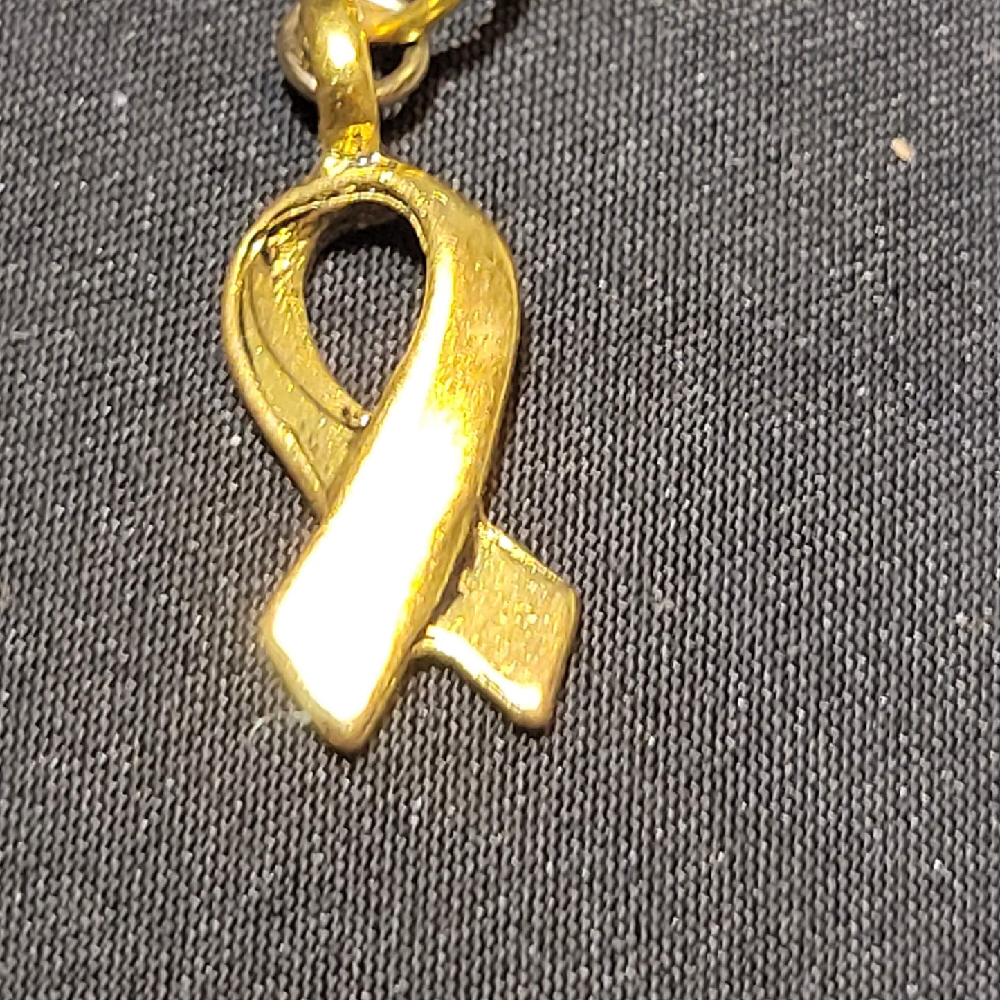 Awareness Ribbon Charm Necklace