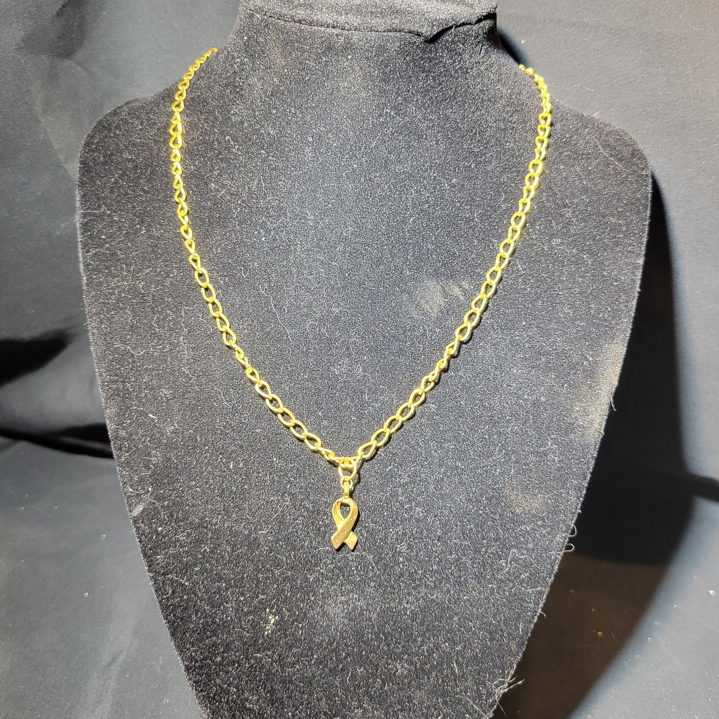 Awareness Ribbon Charm Necklace