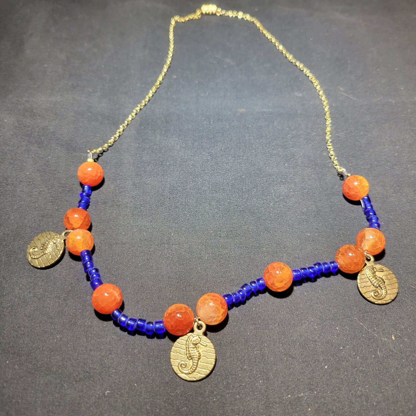 Seahorse Beaded Necklace