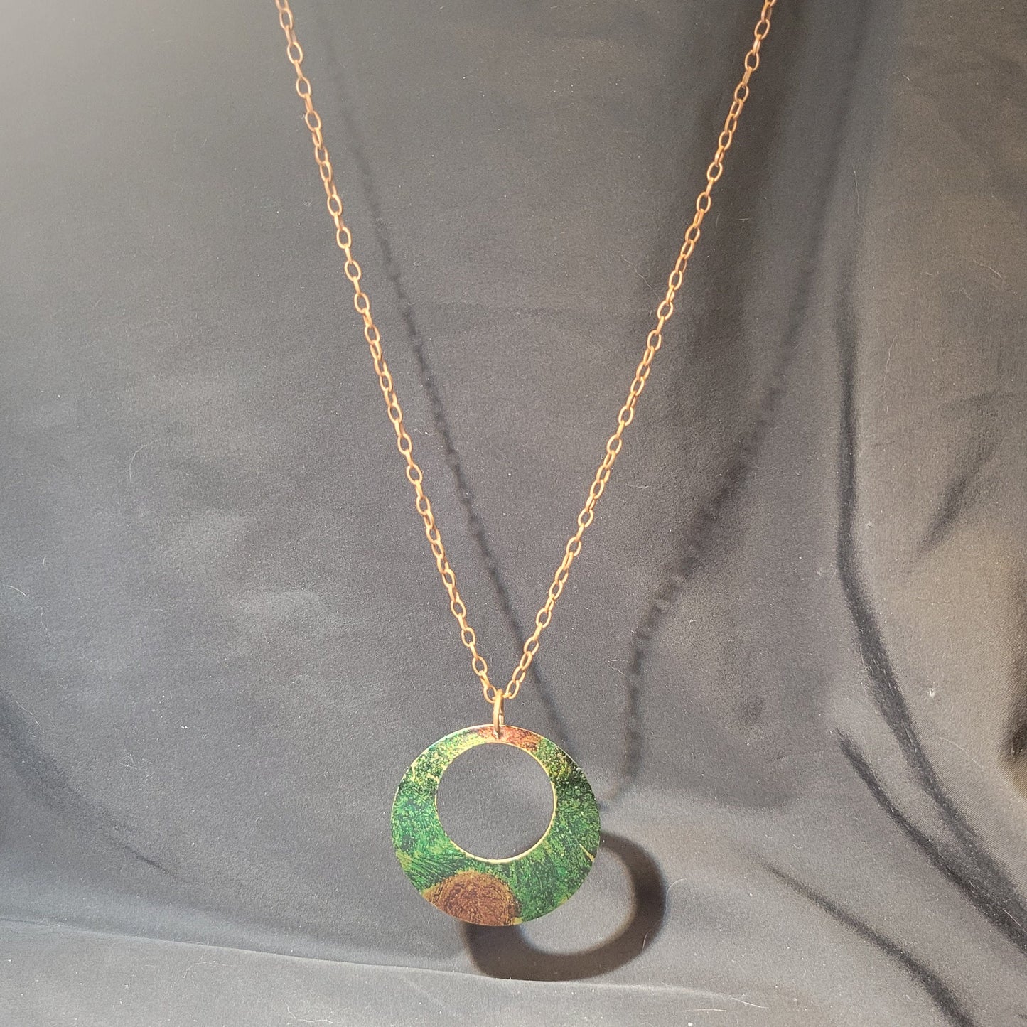 Green and Brown Pendant Necklace